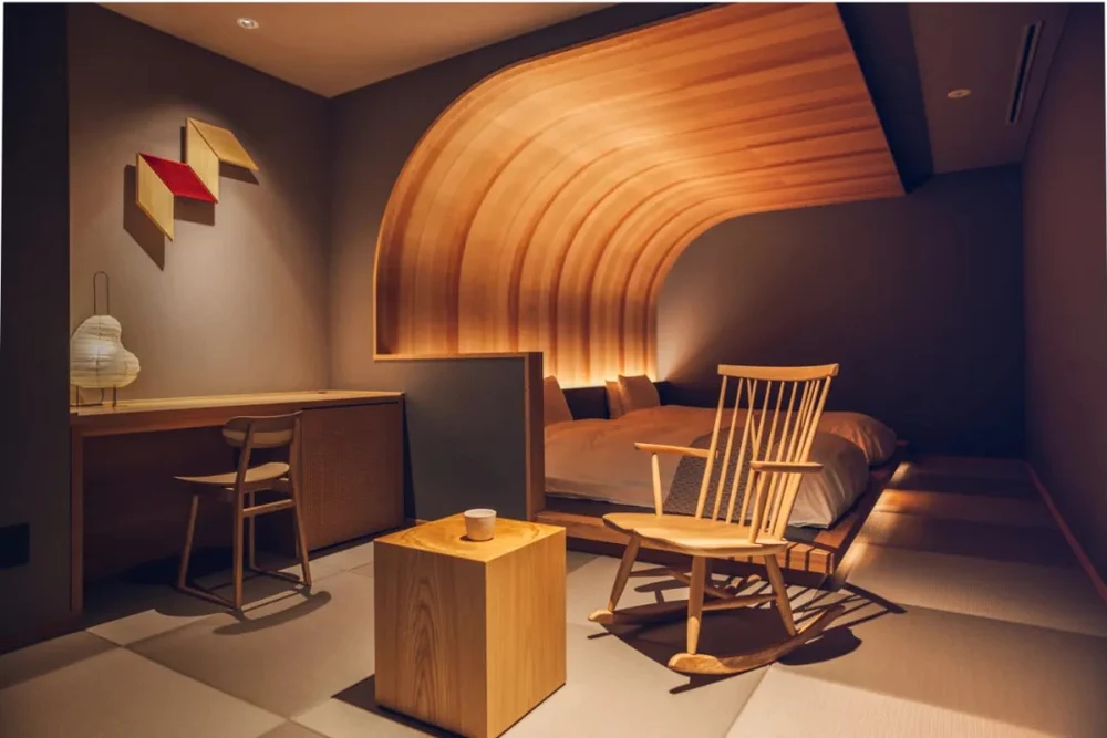 KAI Okuhida Signature Room with Hida woodworking craftsmanship